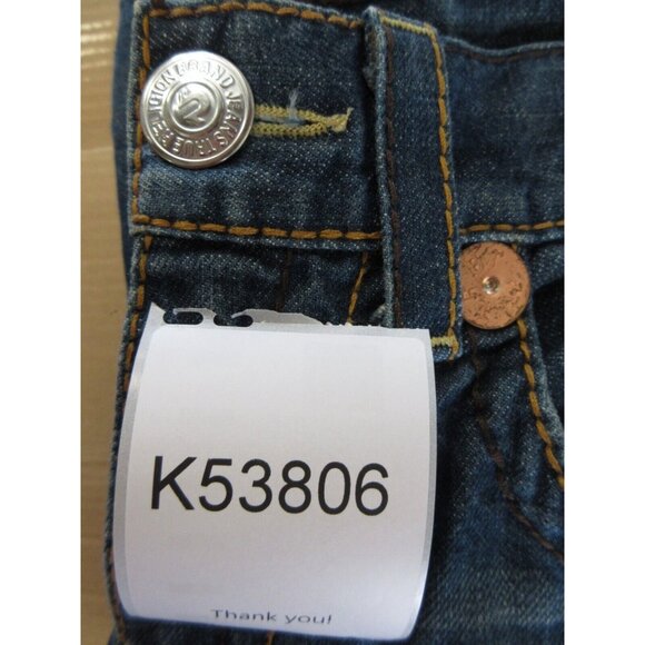 True Religion Jeans 31 Joey Big T Flare Denim Embroidered Y2K 31X33 - Picture 13 of 13